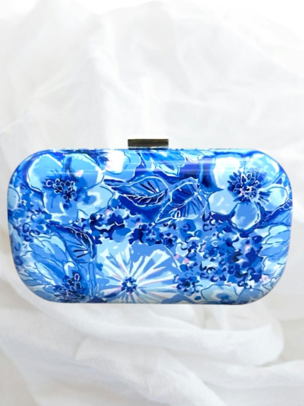 Lilly Pulitzer Blue Coastal Catch N Keep Clutch Crossbody